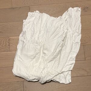 Luxurious White Bamboo Bedding Flat Top Sheet